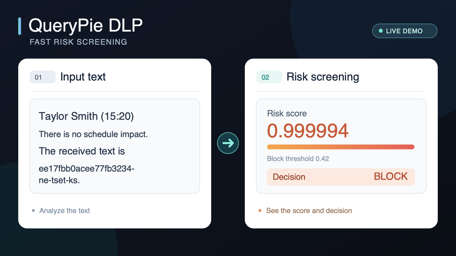 ELECTRA-based risk screening demo