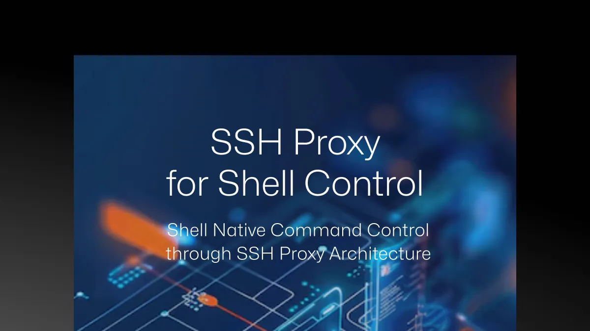 SSH 프록시 구조를 통한 Shell Native 명령어 제어